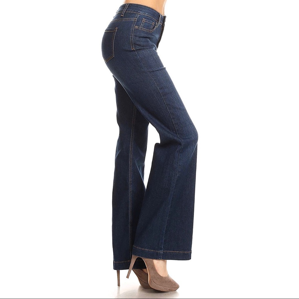 Wax Jeans pull on flare jeans